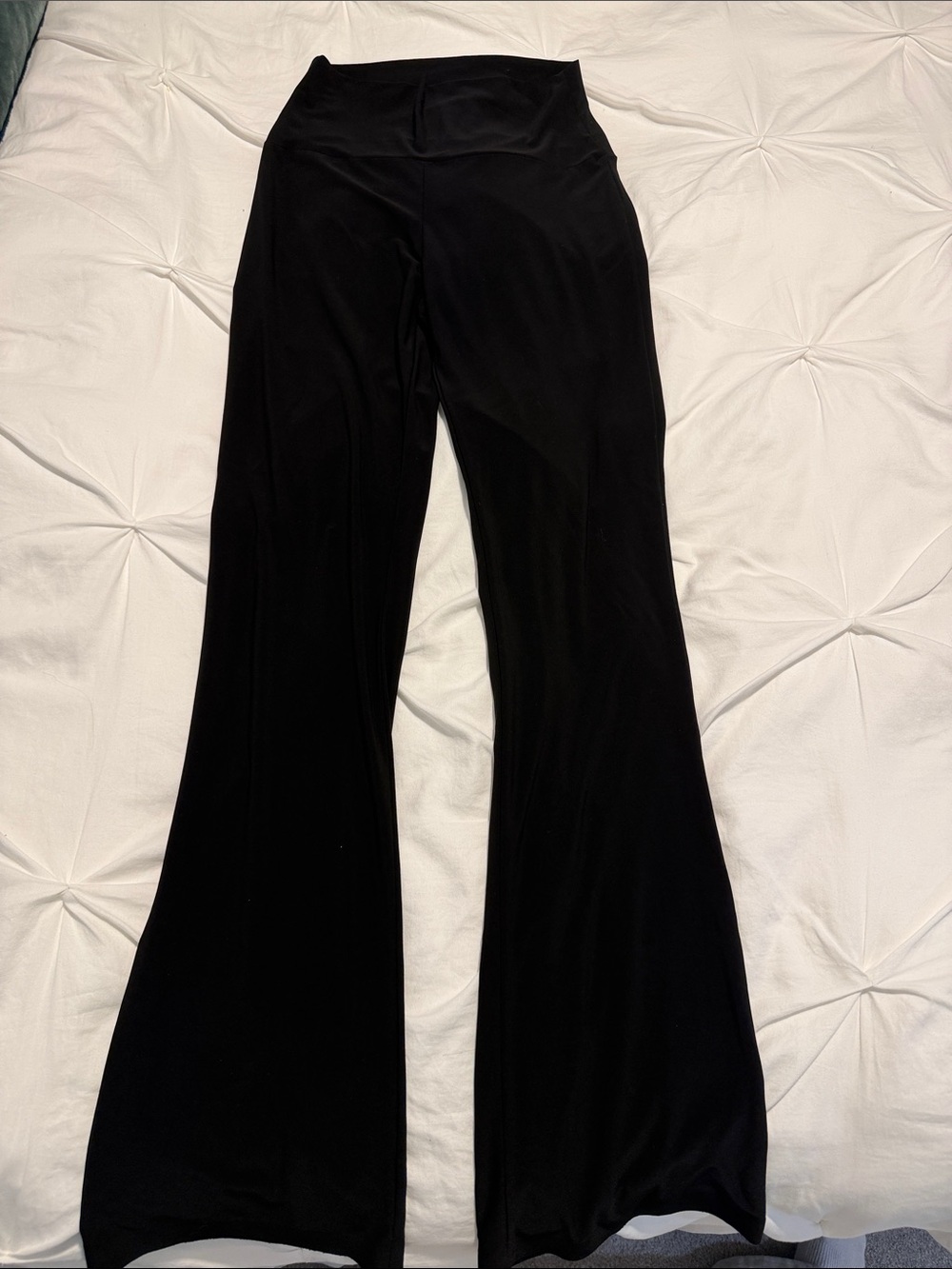 Norma Kamali Black Boot-Cut Jumpsuit Pants